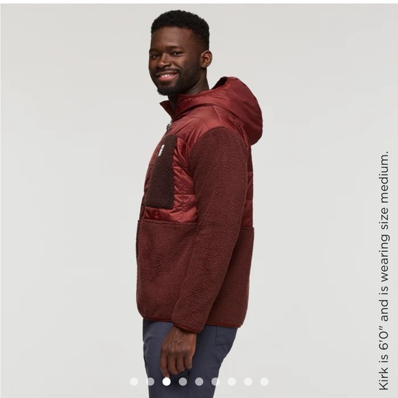 Cotopaxi Men's Medium Trico Hybrid Jacket Rusty Chestnut NWT Hood Insulated - Picture 6 of 15